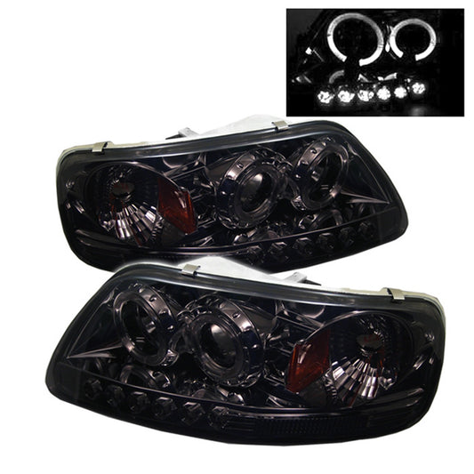 Spyder Auto - LED Halo - Amber Reflector - LED - Smoke - High 9005 - Low H3 - 5010285 - MST Motorsports