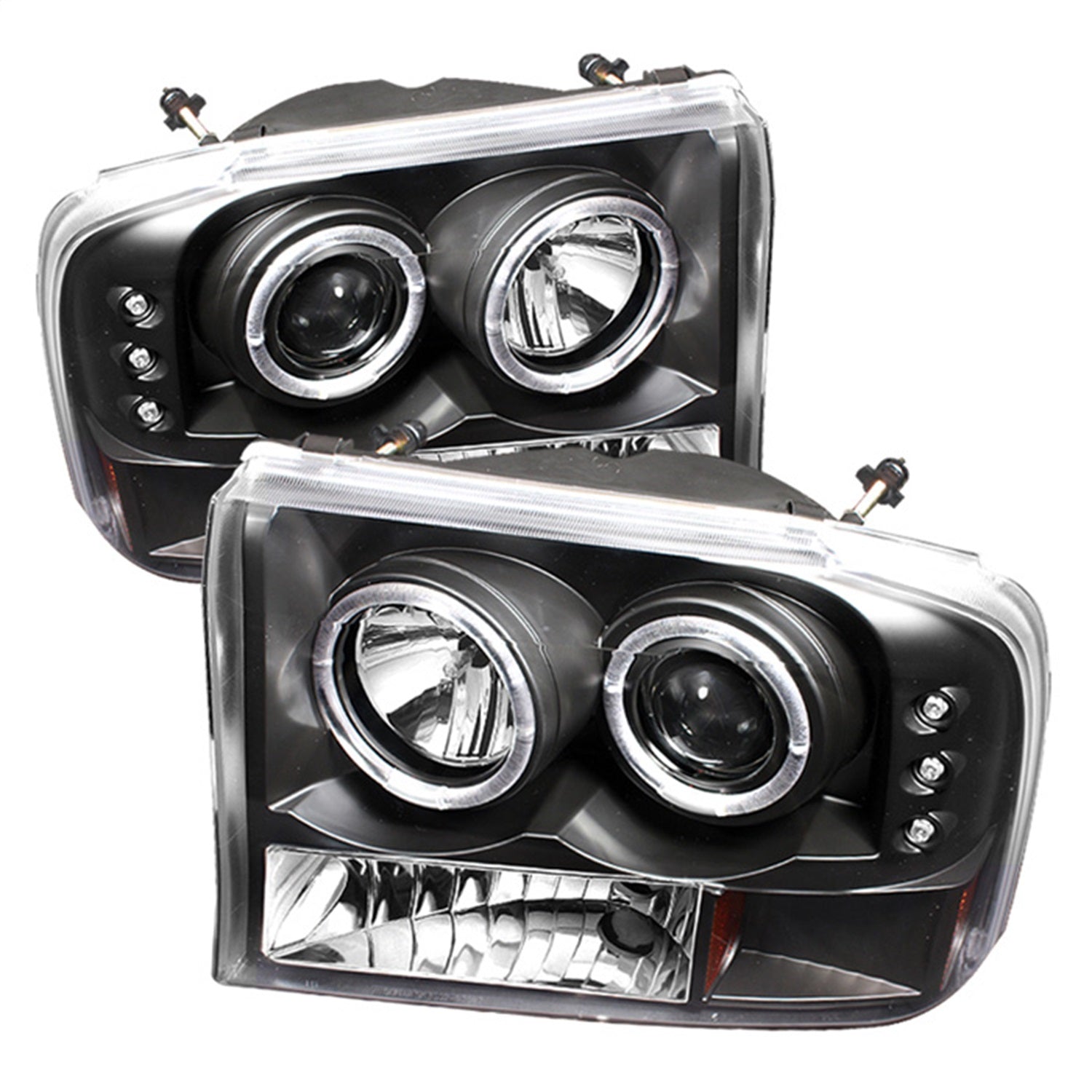 Spyder Auto - 1PC Projector Headlights - Version 2 - LED Halo - LED - Black - 5010339 - MST Motorsports