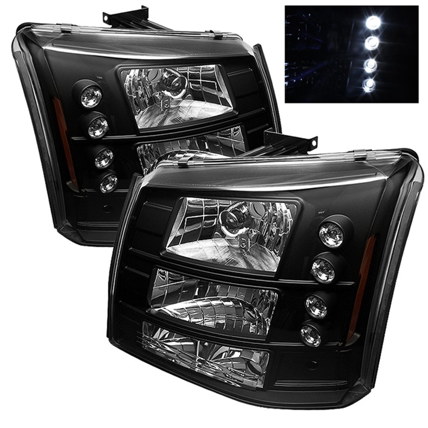 Spyder Auto - Crystal Headlights - Black - 5012395 - MST Motorsports