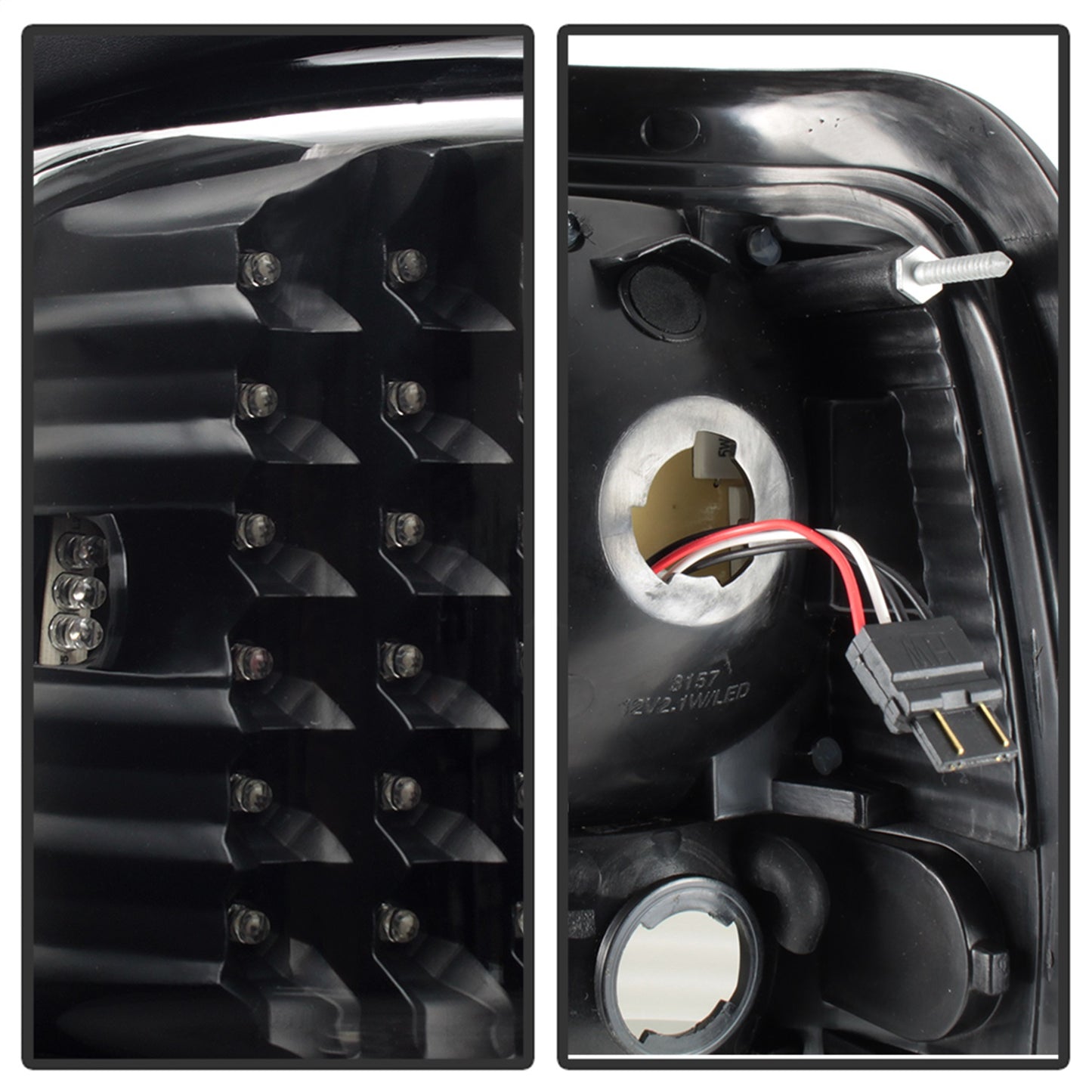 Spyder Auto - Xtune Dodge Ram 1500 94-01 / Ram 2500/3500 94-02 LED Tail Lights Black ALT-ON-DRAM94-LED-BK - 5012777 - MST Motorsports