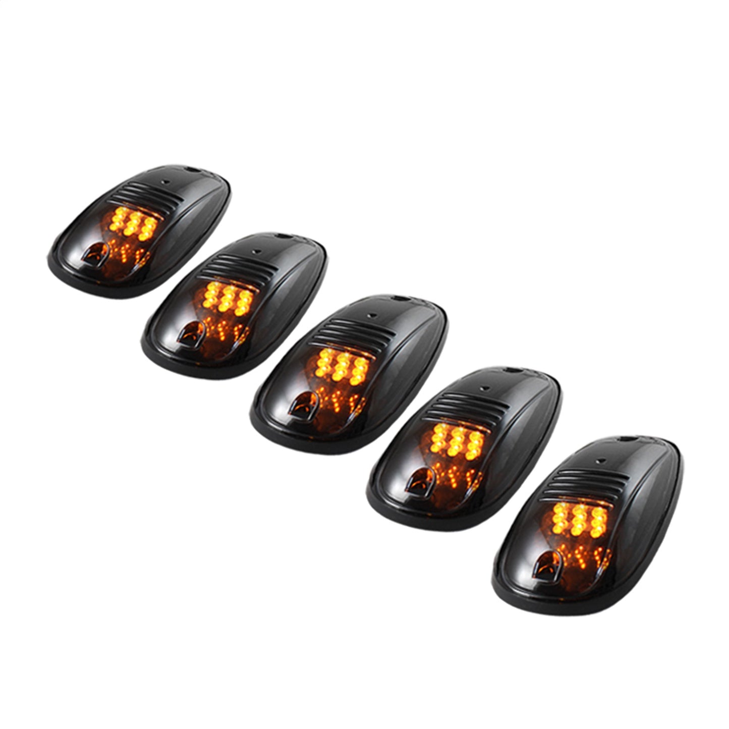 Spyder Auto - Xtune 5 pcs Roof Cab Marker Parking Running Lights Smoked ACC-011 - 5028198 - MST Motorsports