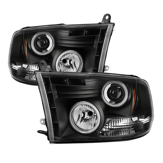 Spyder Auto - Projector Headlights - Halogen - CCFL Halo - LED - Black - Low H1 - 5030320 - MST Motorsports