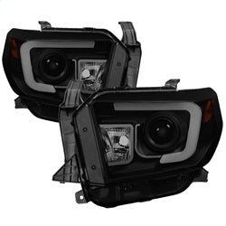 Spyder Auto - Projector Headlights - Light Bar DRL - Black Smoke - 5080165 - MST Motorsports