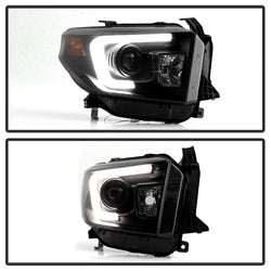 Spyder Auto - Projector Headlights - Light Bar DRL - Black Smoke - 5080165 - MST Motorsports