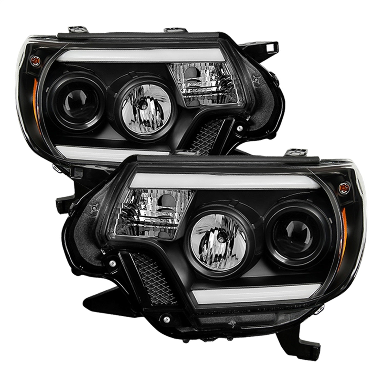 Spyder Auto - Projector Headlights - Light Bar DRL - Black - 5081711 - MST Motorsports