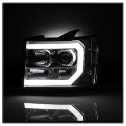 Spyder Auto - Version 2 Projector Headlights - Light Bar DRL LED - Chrome - 5083647 - MST Motorsports