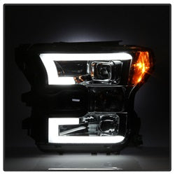 Spyder Auto - Projector Headlights - High H1 - Light Bar DRL LED - Smoke - 5083678 - MST Motorsports