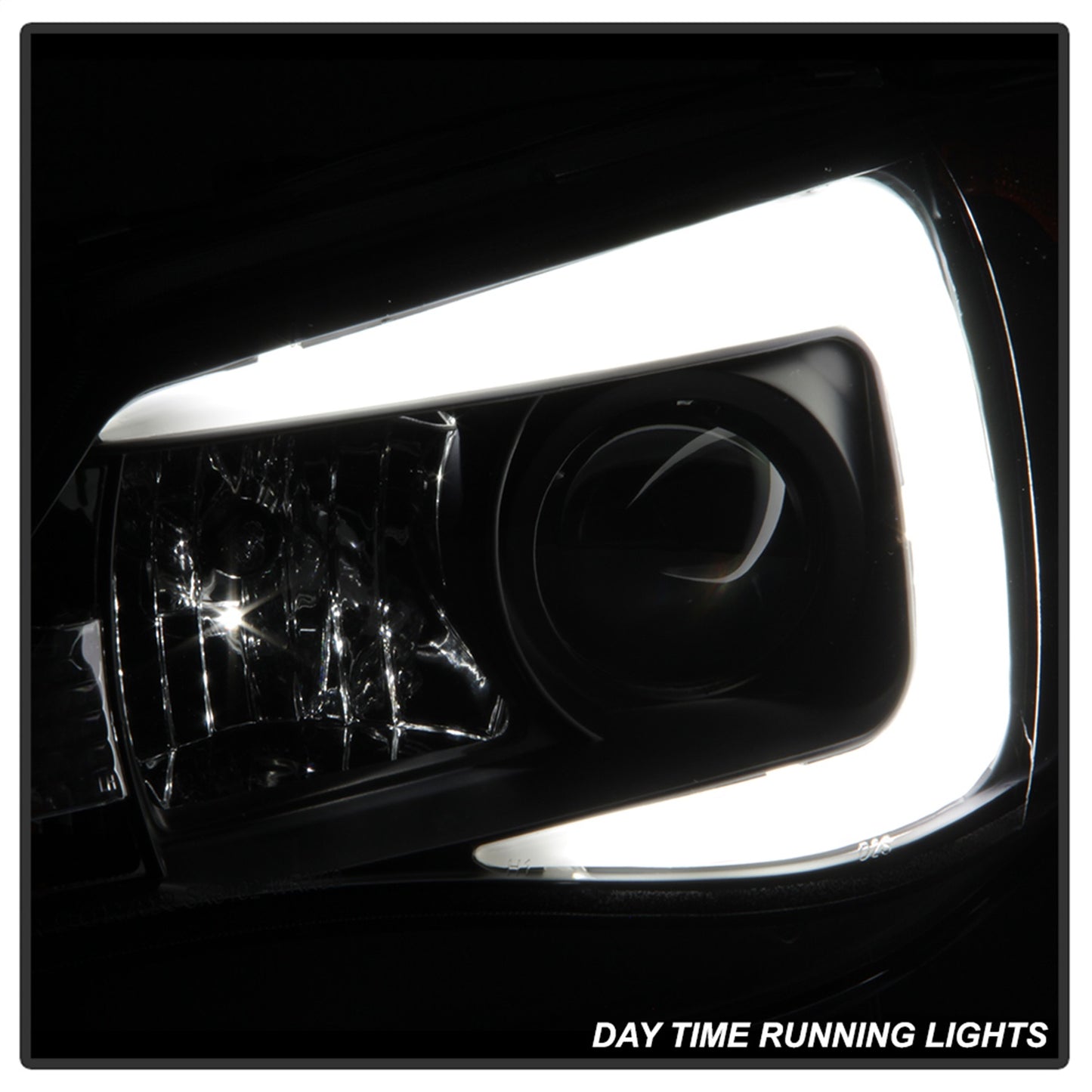 Spyder Auto - Projector Headlights - Xenon/HID - Light Bar DRL - Black - 5083937 - MST Motorsports