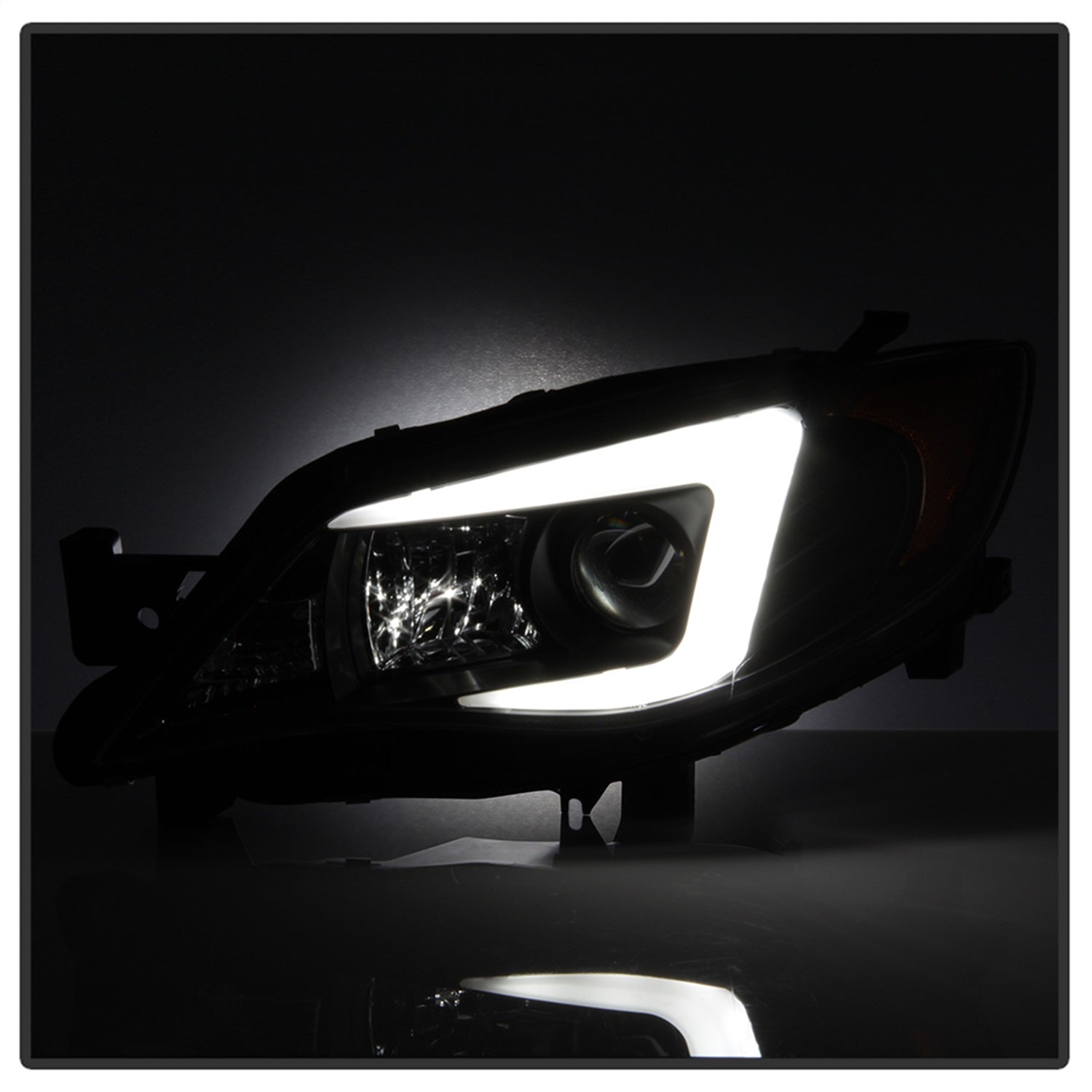 Spyder Auto - Projector Headlights - Xenon/HID - Light Bar DRL - Black - 5083937 - MST Motorsports