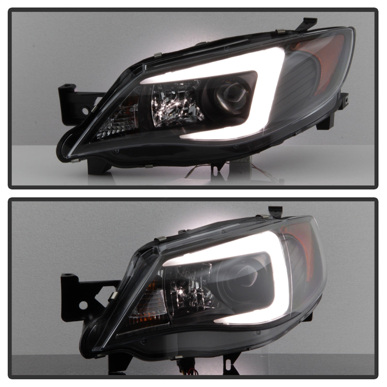 Spyder Auto - Projector Headlights - Xenon/HID - Light Bar DRL - Black - 5083937 - MST Motorsports