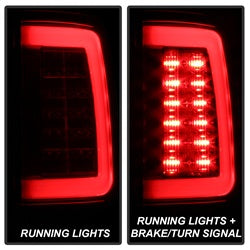 Spyder Auto - Light Bar LED Tail Lights - Incandescent Model only - Red Clear - 5084040 - MST Motorsports