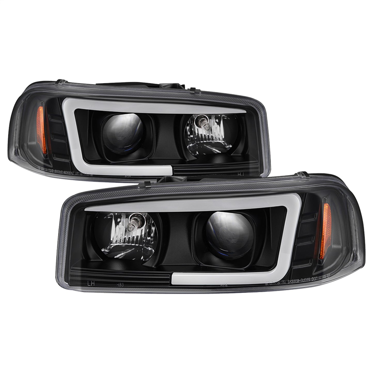 Spyder Auto - Version 2 Projector Headlights - Light Bar DRL - Black - 5084521 - MST Motorsports