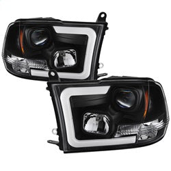 Spyder Auto - Version 2 Projector Headlights - Halogen Model Only - Light Bar DRL - Black - 5084811 - MST Motorsports