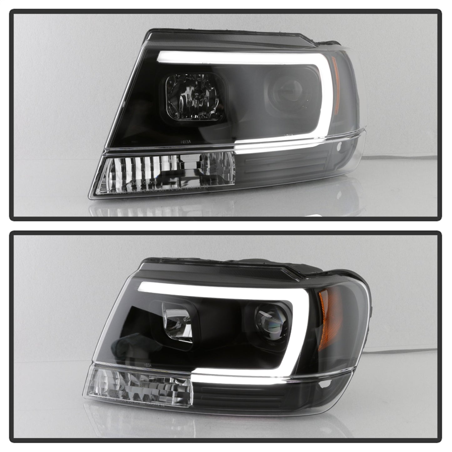 Spyder Auto - Version 2 Light Bar Projector Headlights - Black - 5085221 - MST Motorsports