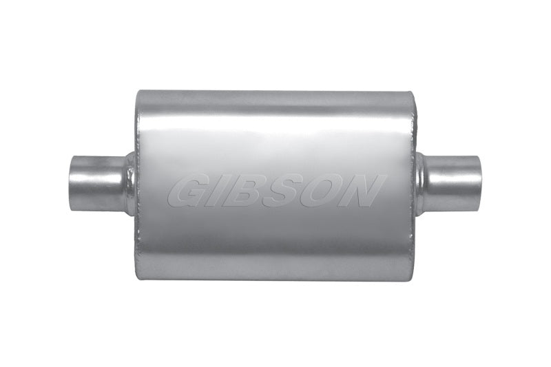 Gibson Performance Exhaust - MWA Center/Center Oval Muffler, Stainless - BM0108 - MST Motorsports