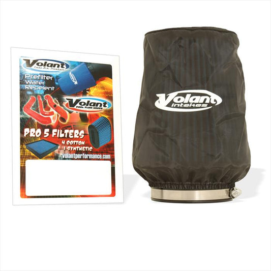 Volant - Volant Universal Round Black Prefilter (Fits Filter No. 5111/ 5119/ 5150) - 51906 - MST Motorsports