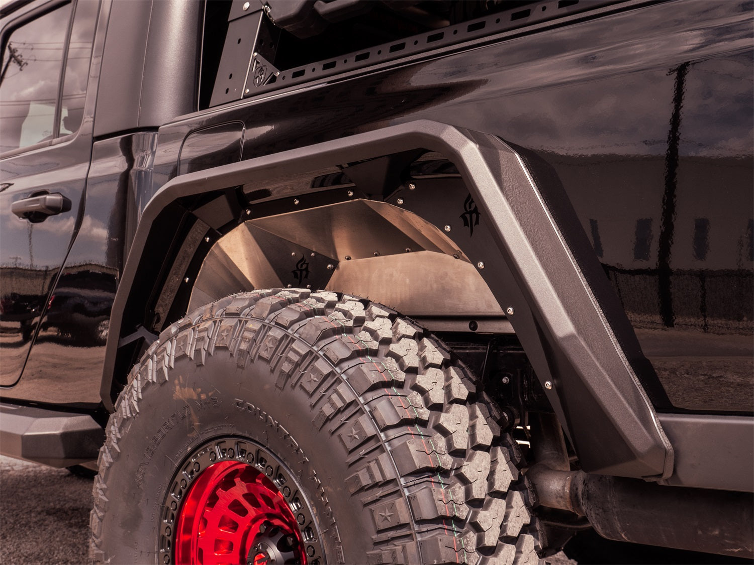 Road Armor - Road Armor 18-20 Jeep Wrangler JL Stealth Rear Fender Liner Body Armor - Black Steel - 518LFRSB - MST Motorsports