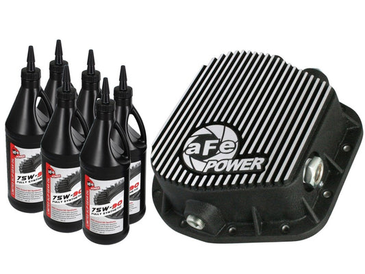 aFe - aFe Power Rear Diff Cover (Machined) 12 Bolt 9.75in 97-16 Ford F-150 w/ Gear Oil 6 QT - 46-70152-WL - MST Motorsports