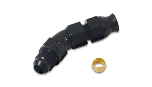 Vibrant - 45 Degree Tube to Male AN Adapter, Tube O.D. - 5/16"; AN Size: -6 - 16575 - MST Motorsports