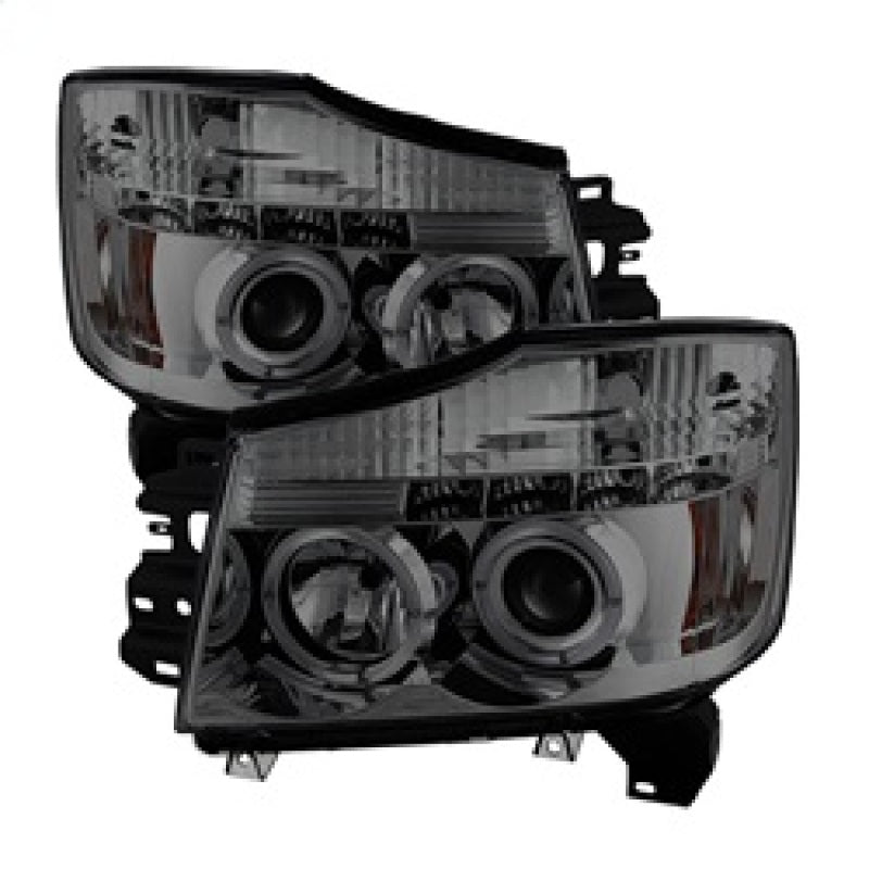 Spyder Auto - Projector Headlights - LED Halo - LED - Smoke - High H1 - 5033963 - MST Motorsports