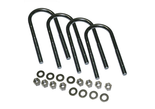 Superlift - Superlift U-Bolt 4 Pack 5/8x3-3/8x8 Round w/ Hardware - 11334 - MST Motorsports