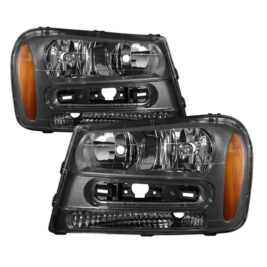 Spyder Auto - Xtune Chevy Trailblazer 02-09 Crystal Headlights Black HD-JH-CTB02-AM-BK - 9023538 - MST Motorsports