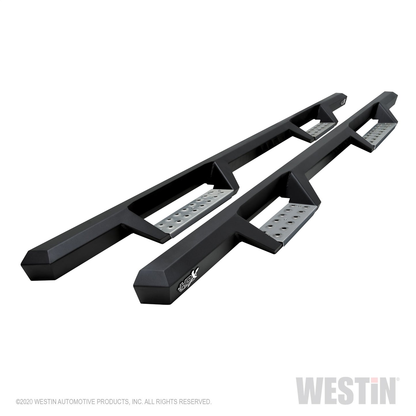 Westin - HDX Stainless Drop Nerf Step Bars; Textured Black; Stainless Steel; - 56-119552 - MST Motorsports