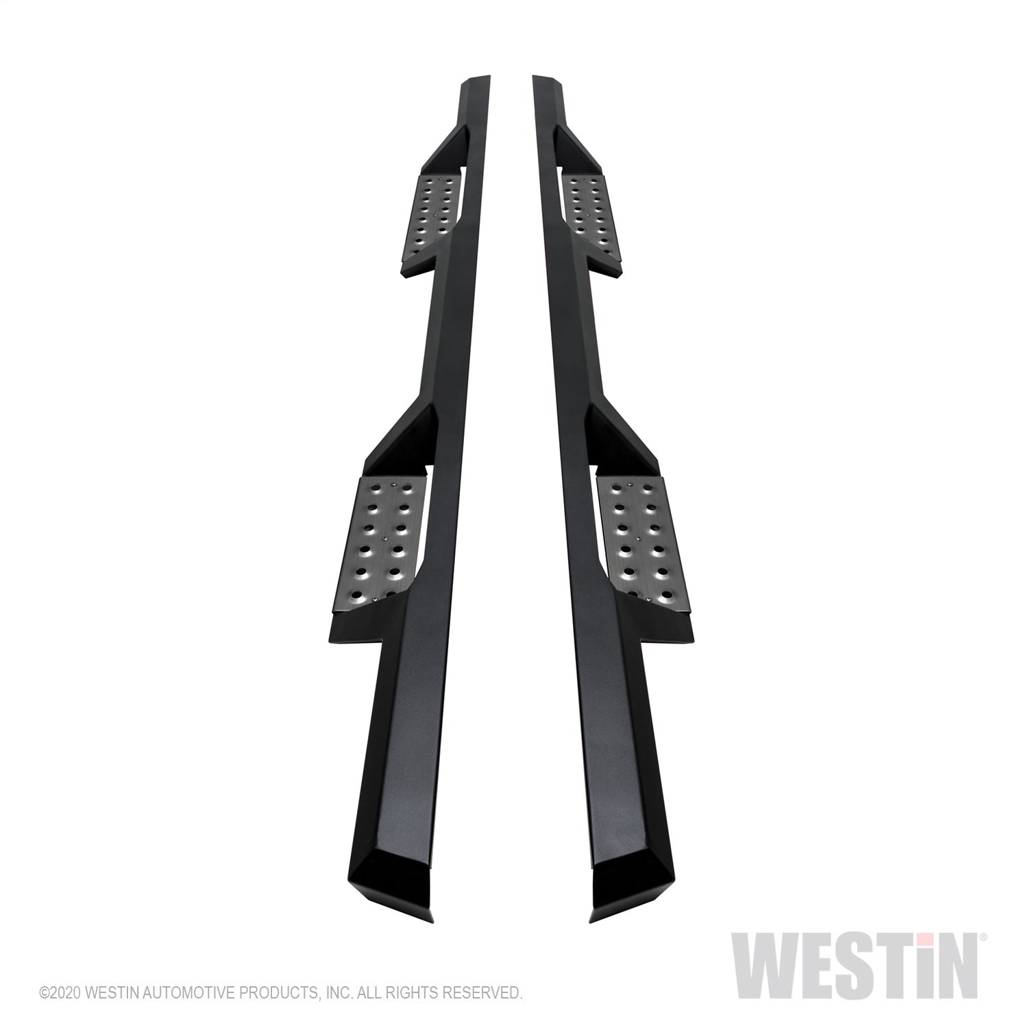 Westin - HDX Stainless Drop Nerf Step Bars; Textured Black; Stainless Steel; - 56-119552 - MST Motorsports