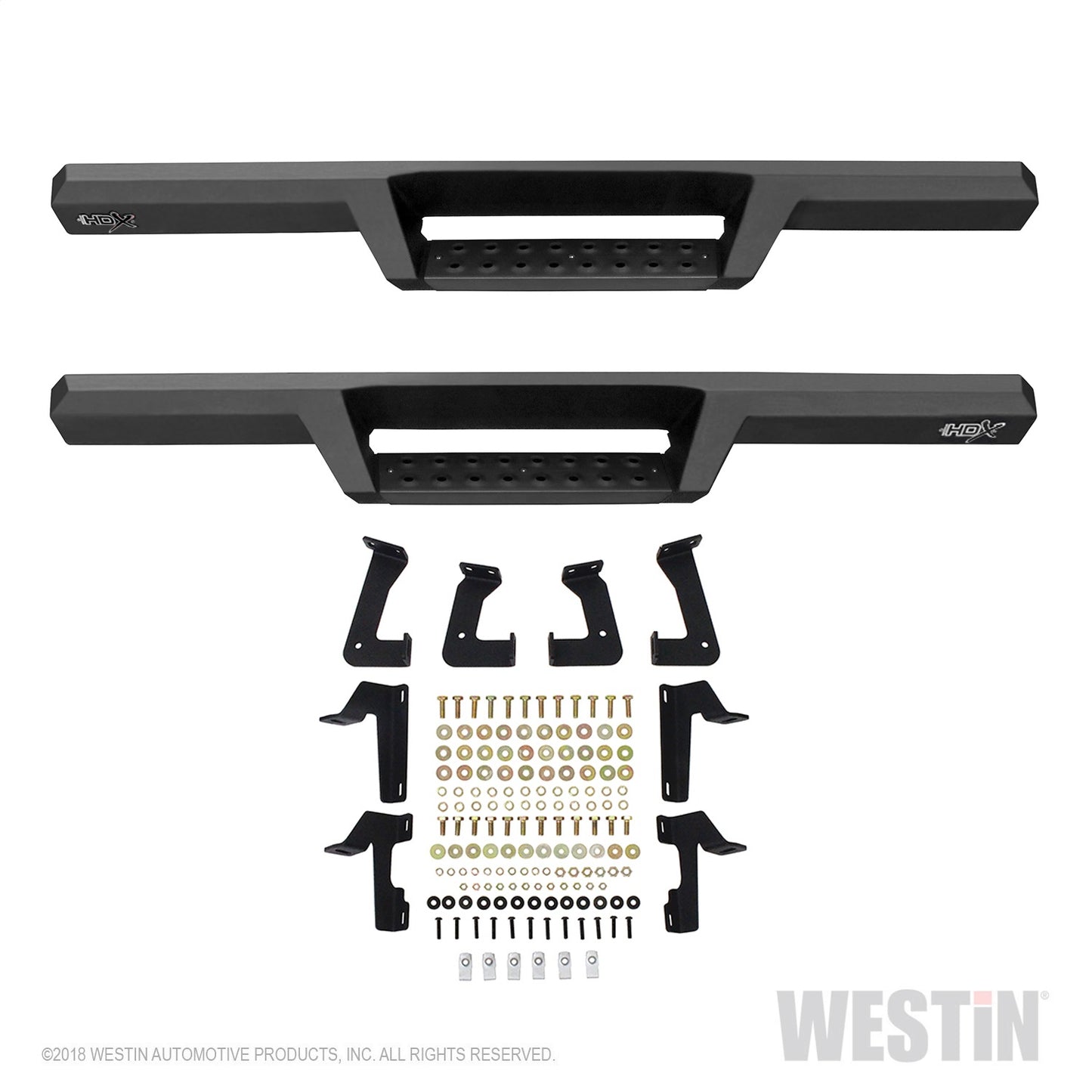 Westin - HDX Drop Nerf Step Bars; Textured Black Powder Coated Steel; Mount Kit Included; - 56-13315 - MST Motorsports