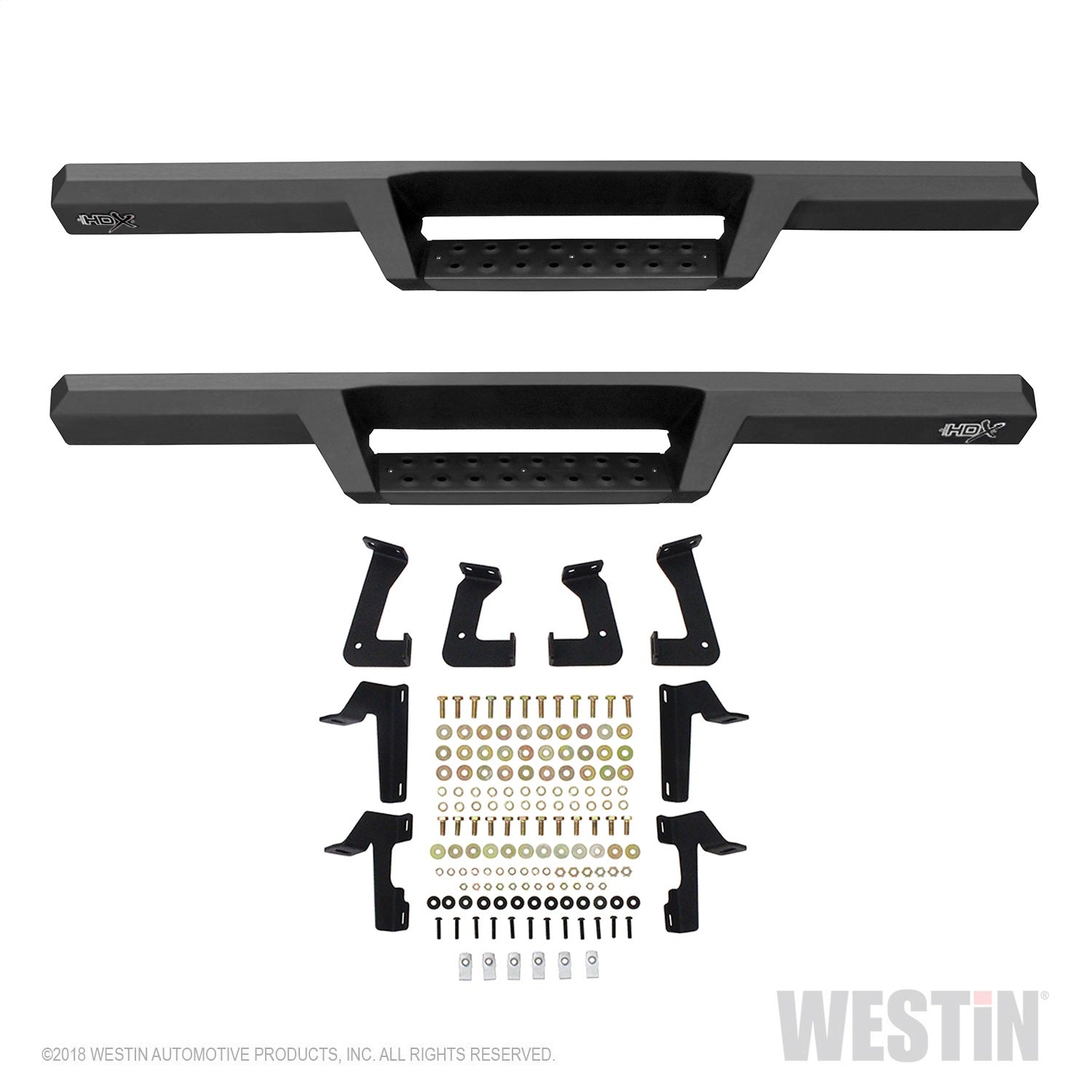 Westin - HDX Drop Nerf Step Bars; Textured Black Powder Coated Steel; Mount Kit Included; - 56-14055 - MST Motorsports