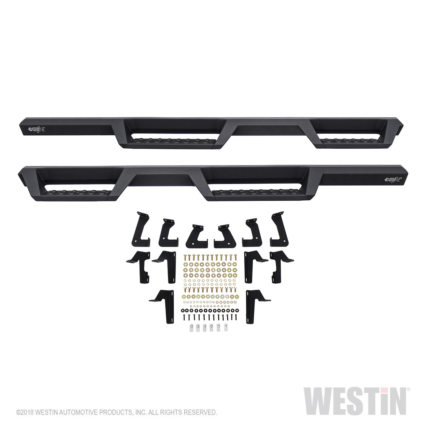 Westin - HDX Drop Nerf Step Bars; Textured Black Powder Coated Steel; Mount Kit Included; - 56-14065 - MST Motorsports