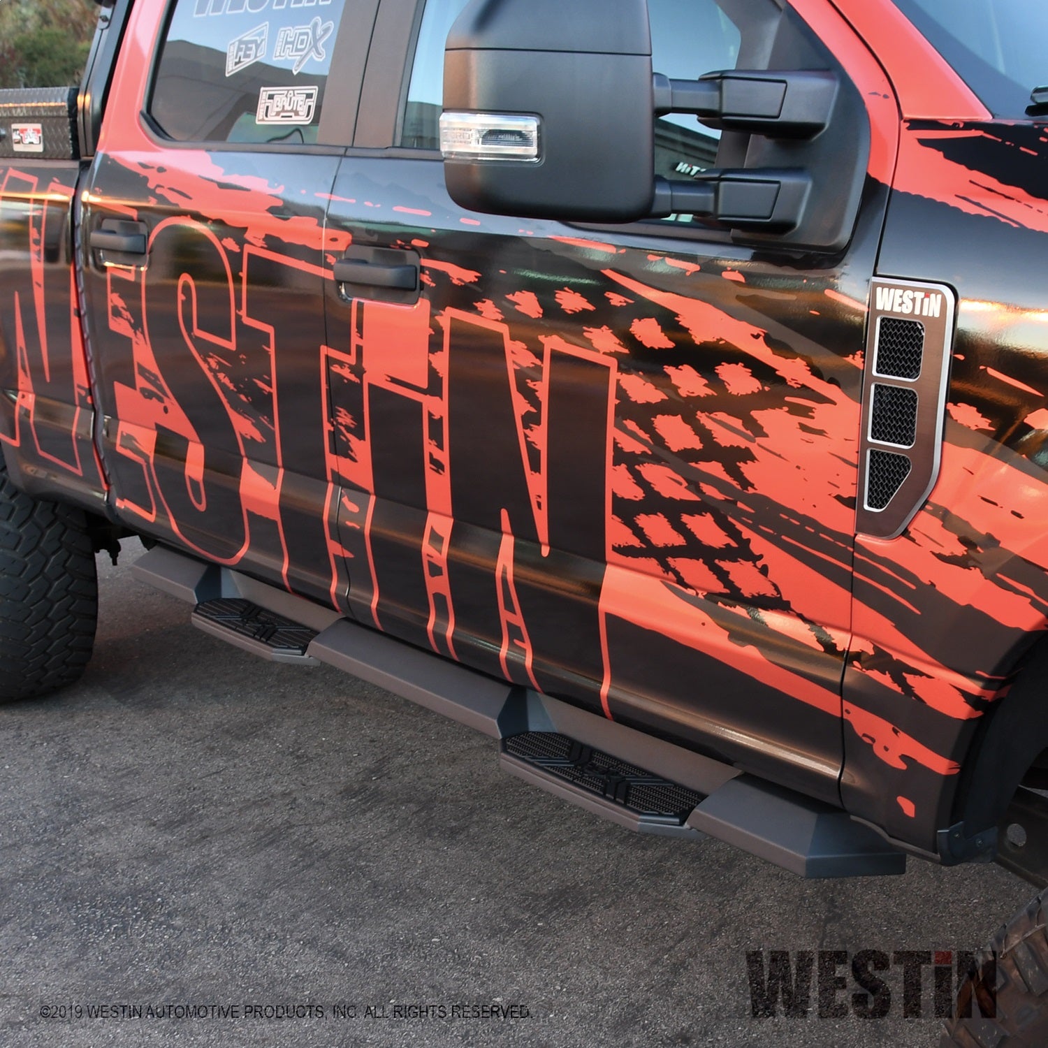 Westin - HDX Xtreme Nerf Step Bars; Textured Black; For Super Crew Cab; - 56-23945 - MST Motorsports