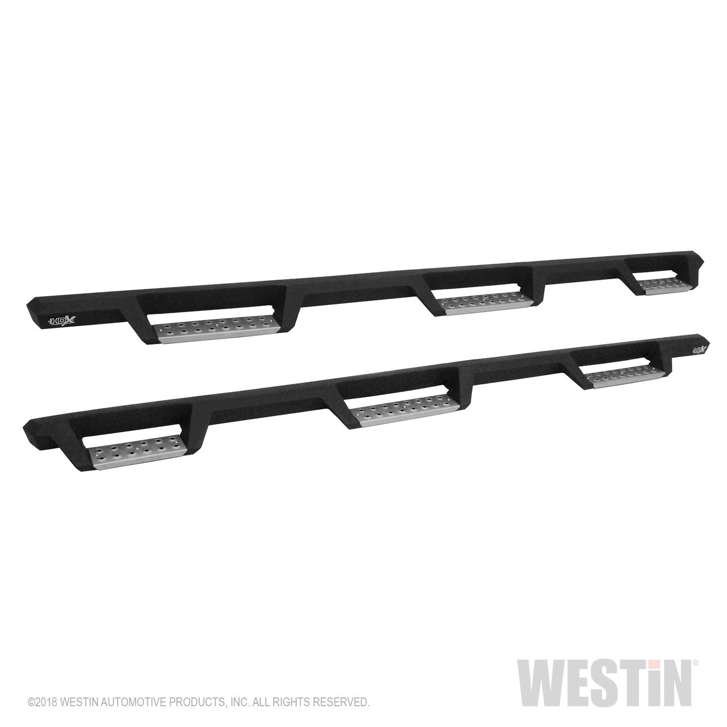 Westin - HDX Stainless Drop Wheel To Wheel Nerf Step Bars; Textured Black; - 56-5340252 - MST Motorsports