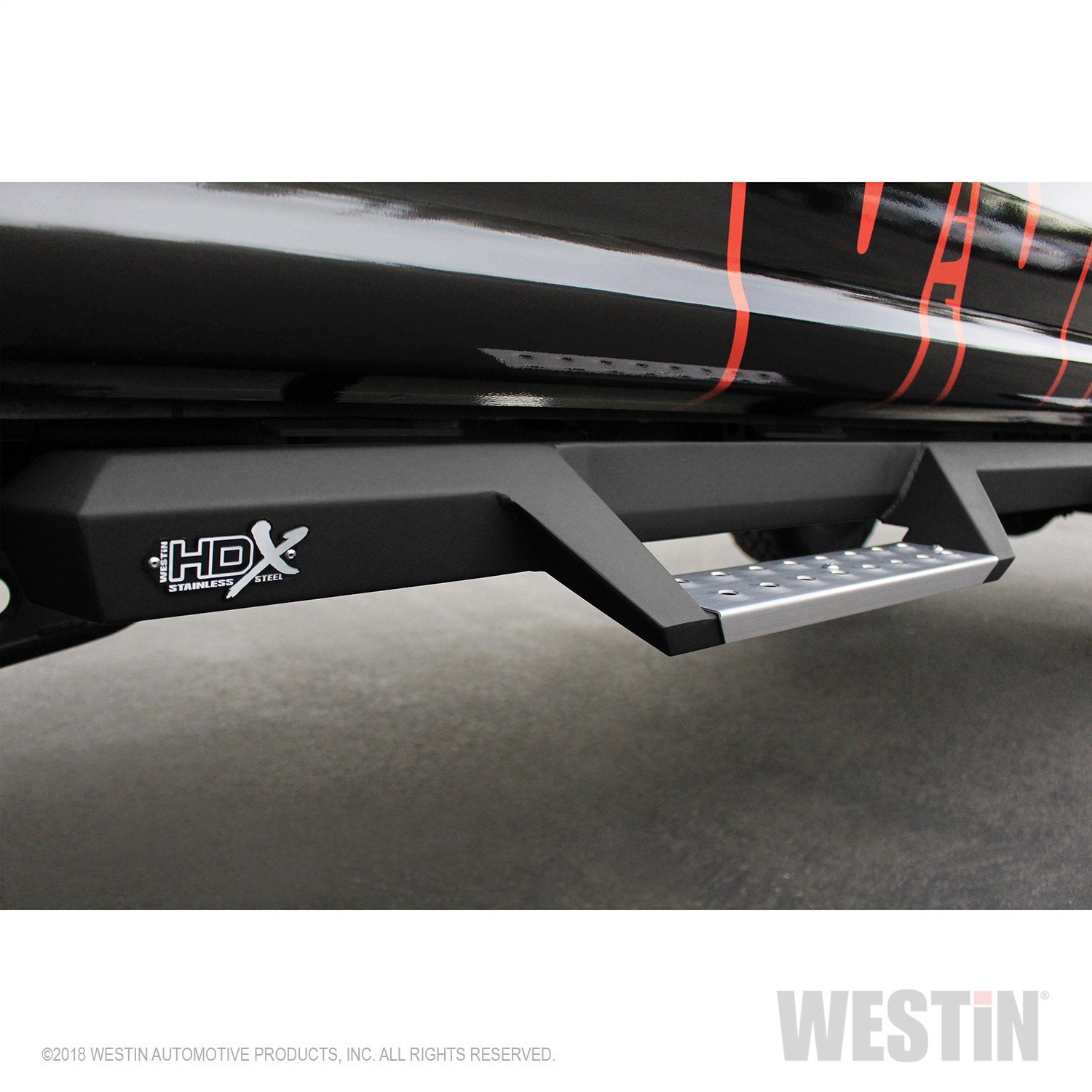 Westin - HDX Stainless Drop Wheel To Wheel Nerf Step Bars; Textured Black; - 56-5340252 - MST Motorsports