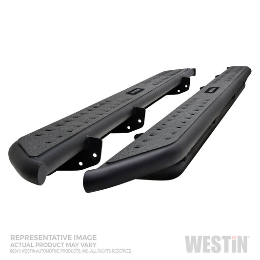 Westin - Outlaw Nerf Step Bars; Textured Black; Steel; - 58-54165 - MST Motorsports