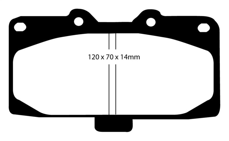 EBC Brakes - High friction front sport and race pad where longevity and performance is a must - DP51200NDX - MST Motorsports