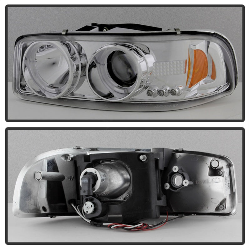 Spyder Auto - Projector Headlights - LED Halo - LED - Chrome - - 5009364 - MST Motorsports