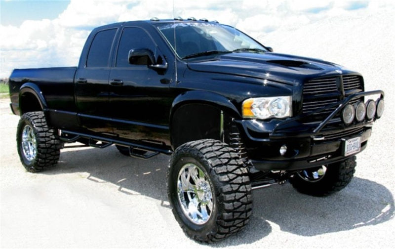 N-Fab - N-Fab Nerf Step 02-08 Dodge Ram 1500/2500/3500 Quad Cab 8ft Bed - Gloss Black - Bed Access - 3in - D02107QC-6 - MST Motorsports