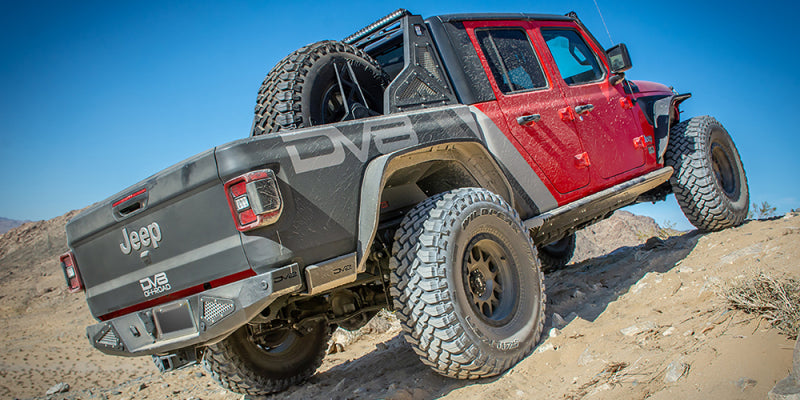 DV8 Offroad - Jeep JT Fender Flares; Slim; Front & Rear - FDGL-01 - MST Motorsports