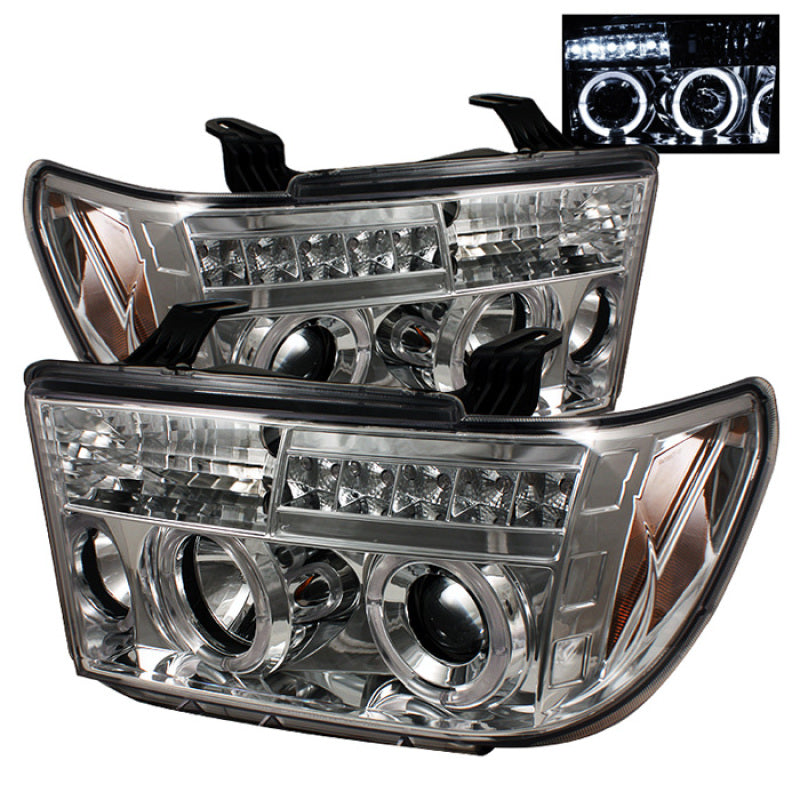 Spyder Auto - Projector Headlights - LED Halo - LED - Chrome - 5012036 - MST Motorsports