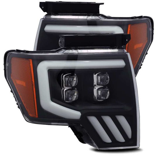 AlphaRex - LED Projector Headlights Plank Style Design Black - 880192 - MST Motorsports