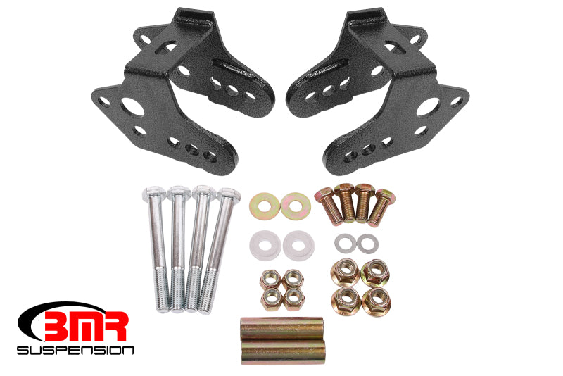 BMR Suspension - BMR 79-04 Ford Mustang Control Arm Relocation Bracket - Black Hammertone - CAB740H - MST Motorsports