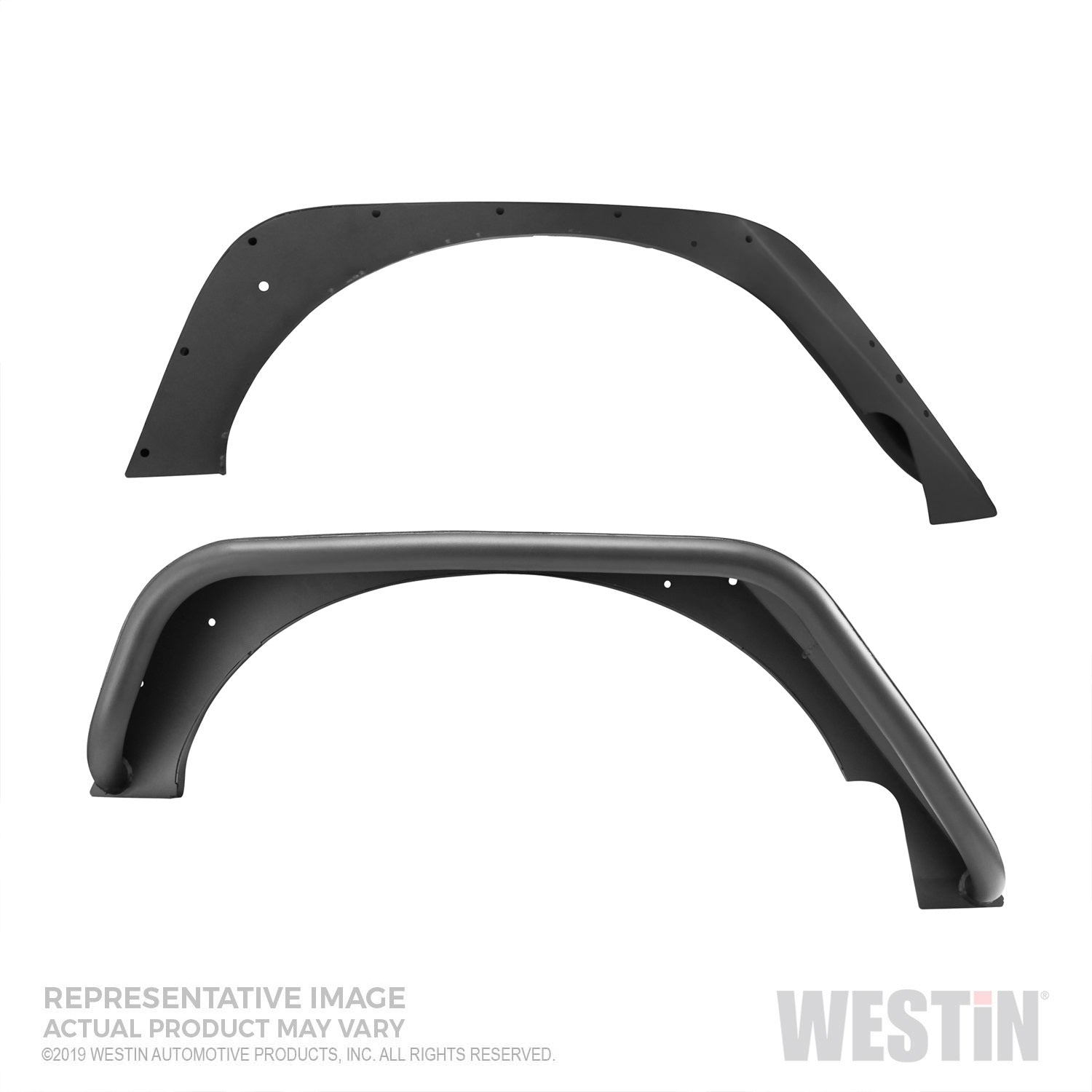 Westin - Tube Fenders; Rear; Pair; Steel; Textured Black Finish; - 62-1065 - MST Motorsports