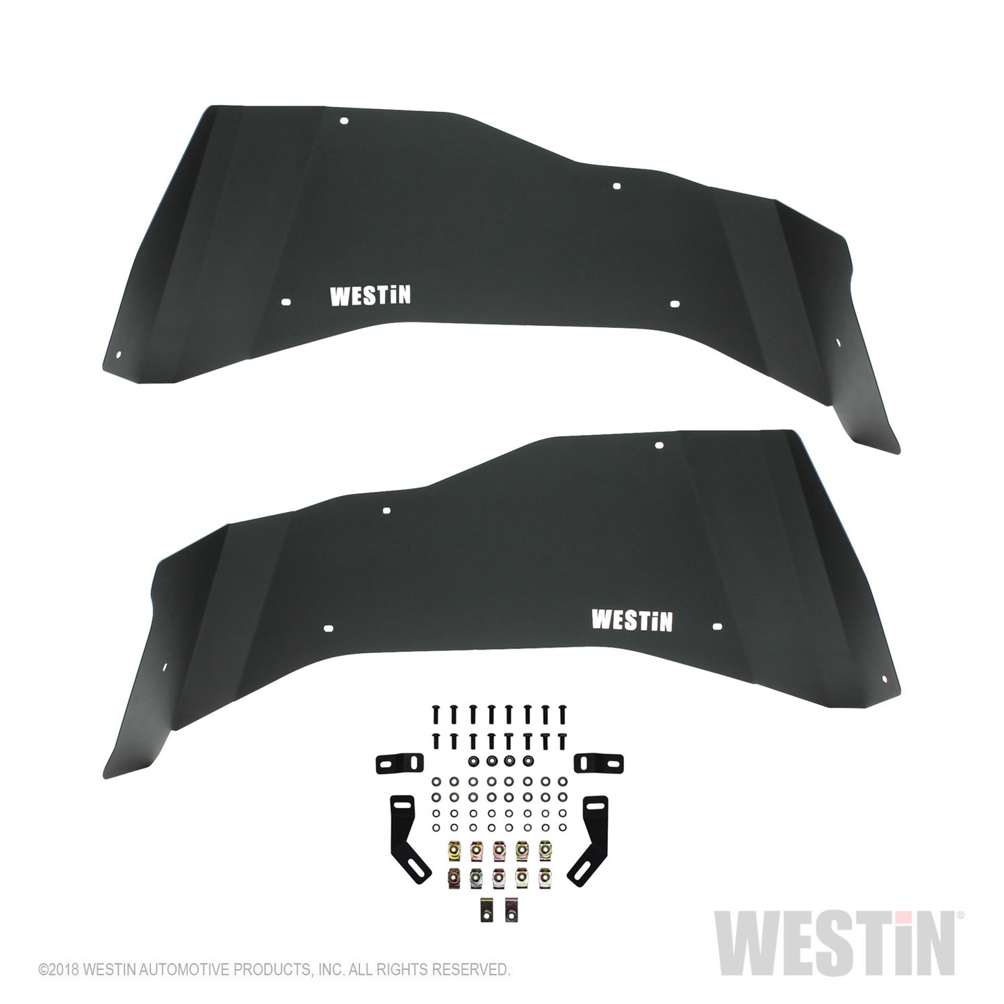 Westin - Inner Fenders; Rear; Pair; Steel w/Textured Black Finish; - 62-11015 - MST Motorsports