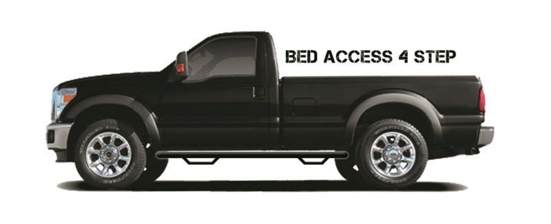 N-Fab - N-Fab Nerf Step 15-17 Chevy-GMC 2500/3500 Regular Cab 8ft Bed - Tex. Black - Bed Access - 3in - C1581RC-4-TX - MST Motorsports