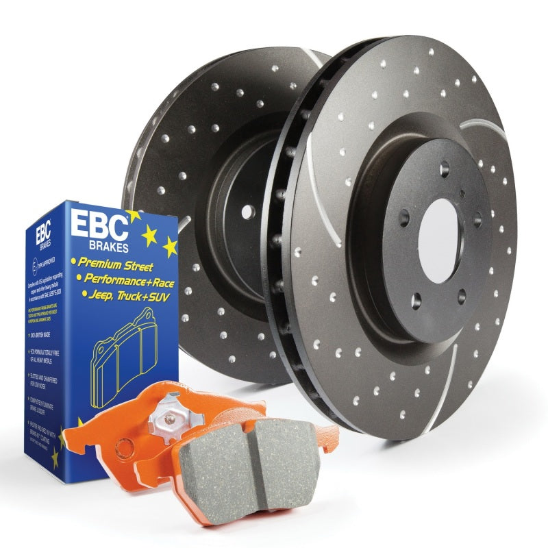 EBC Brakes - GD sport rotors, wide slots for cooling to reduce temps preventing brake fade. - S8KR1089 - MST Motorsports