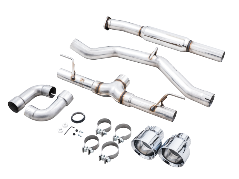 AWE Tuning - AWE Subaru BRZ/ Toyota GR86/ Toyota 86 Track Edition Cat-Back Exhaust- Chrome Silver Tips - 3020-32279 - MST Motorsports