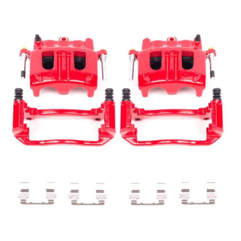 PowerStop - Power Stop 02-05 Ford Explorer Front Red Calipers w/Brackets - Pair - S4758 - MST Motorsports