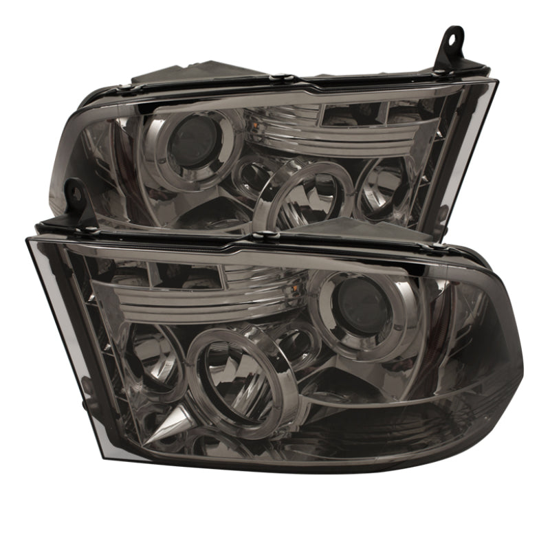 Spyder Auto - Projector Headlights - Halogen - LED Halo - LED - Smoke - Low H1 - 5010056 - MST Motorsports