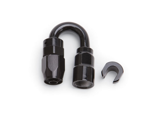 Russell - Russell Performance 3/8in SAE Quick Disc Female to -6 Hose Black 180 Degree Hose End - 611233 - MST Motorsports